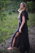Load image into Gallery viewer, Long Hooded Raw Cotton Vest