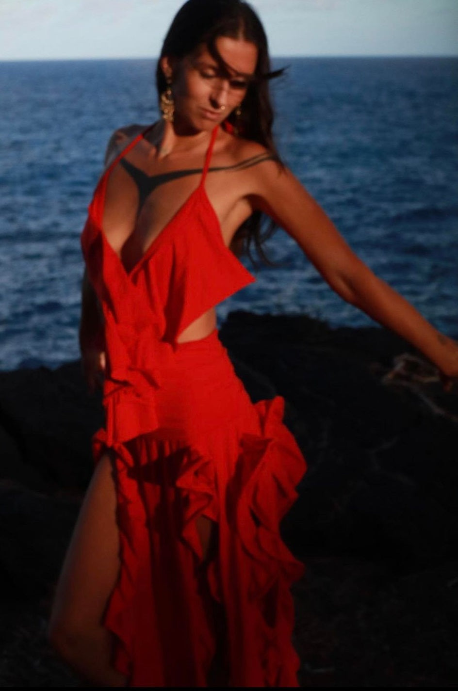 Red Flowy Salsa Dress – Mystic Closets Red Flowy Salsa Dress – Mystic Closets