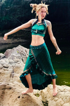 Load image into Gallery viewer, Long Indian Silk Sari Adjustable Skirt
