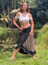 Load image into Gallery viewer, Long Indian Silk Sari Adjustable Skirt