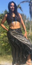 Load image into Gallery viewer, Long Indian Silk Sari Adjustable Skirt