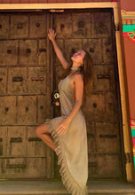 Load image into Gallery viewer, High-Low Halter Dress with Lace