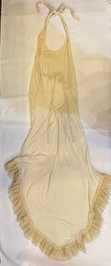 High-Low Halter Dress with Lace
