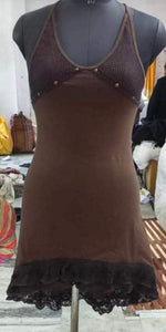 High-Low Tank Dress with Lace