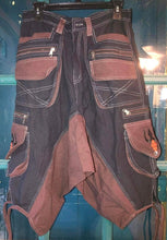Load image into Gallery viewer, Men&#39;s Long Drop Crotch Shorts with Shiva Trident