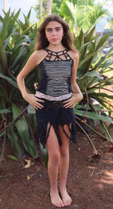 Handmade Lace Skirt with Fringe