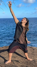 Load image into Gallery viewer, Men&#39;s Black Denim Sacred Geometry Vest