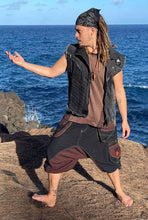 Load image into Gallery viewer, Men&#39;s Black Denim Sacred Geometry Vest