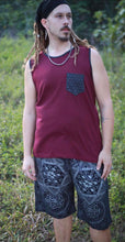 Load image into Gallery viewer, Men&#39;s Tank Top with Sacred Geometry Pocket
