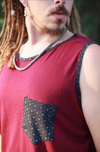 Load image into Gallery viewer, Men&#39;s Tank Top with Sacred Geometry Pocket