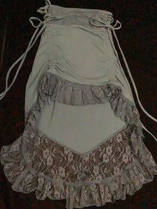 Adjustable Lace High-Low Skirt