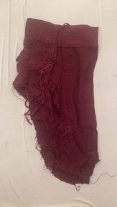 Adjustable High-Low Raw Cotton Skirt