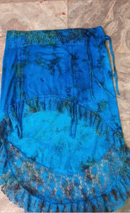 Adjustable Lace High-Low Skirt