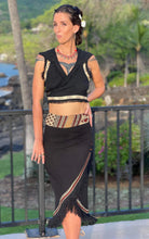 Load image into Gallery viewer, Tribal Block Print Wrap Skirt