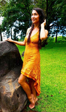 Load image into Gallery viewer, Hi-Low Lace Halter Dress