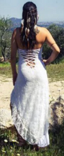 Load image into Gallery viewer, Hi-Low Lace Halter Dress