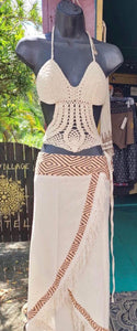 Tribal Block Print Wrap Skirt