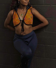 Load image into Gallery viewer, Hooded Silk Sari Brocade Vest