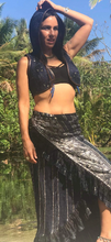 Load image into Gallery viewer, Hooded Silk Sari Brocade Vest