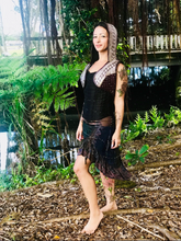 Load image into Gallery viewer, Hooded Silk Sari Brocade Vest