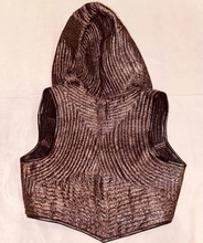 Load image into Gallery viewer, Hooded Silk Sari Brocade Vest