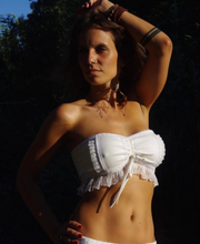 Load image into Gallery viewer, Tie-Back Corset Tube Top