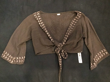 Load image into Gallery viewer, Hooded Block Print Wrap Jacket
