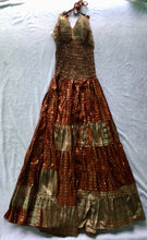 Load image into Gallery viewer, Full Length Indian Silk Sari Dress