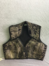 Load image into Gallery viewer, Indian Silk Snap Cropped Top
