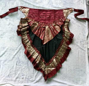 Silk Sari Festy Ruffle Wrap Skirt