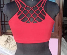 Load image into Gallery viewer, Criss-Cross Macrame Sports Bra