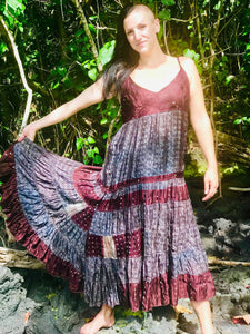 Long Indian Silk Sari Dress