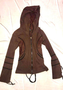 Lace Up Hooded Jacket