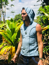 Load image into Gallery viewer, Men’s Organic Shipibo Print Hooded Tank