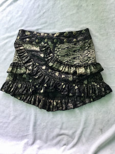 Indian Silk Sari Mini Skirt
