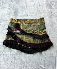 Load image into Gallery viewer, Indian Silk Sari Adjustable Mini Skirt