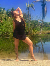 Load image into Gallery viewer, Organic Cotton Crochet Midriff Dress