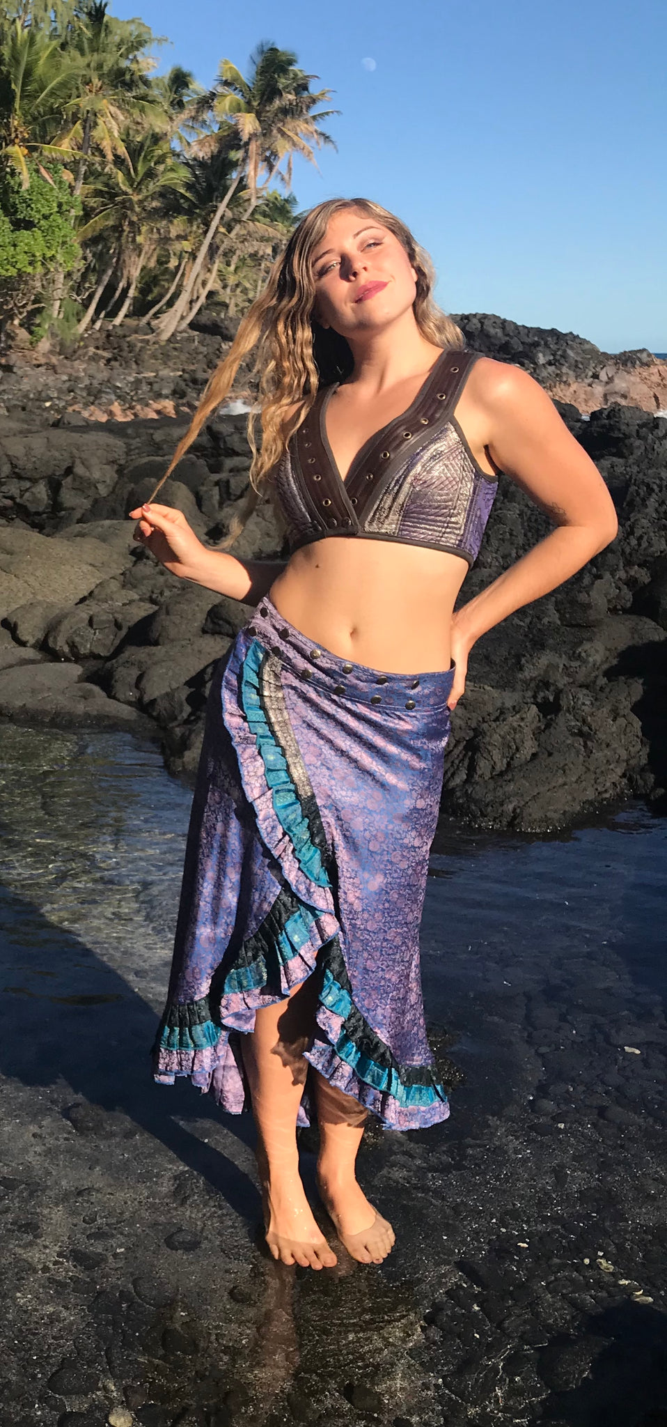 Daksha Reversible Silk Wrap Skirt – Shop Sol