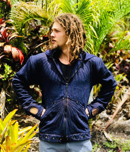 Men's Flower of Life Hooded Jacket