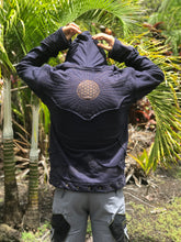 Load image into Gallery viewer, Men’s Flower of Life Hooded Down-Sizable Jacket