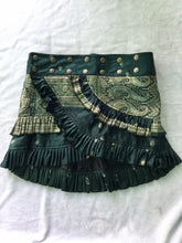 Load image into Gallery viewer, Indian Silk Sari Adjustable Mini Skirt