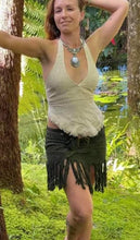 Load image into Gallery viewer, Handmade Lace Skirt with Fringe