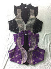 Load image into Gallery viewer, Indian Silk Sari Ruffle Vest