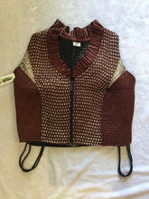 Load image into Gallery viewer, Zip Up Indian Silk Sari Crop Top Vest