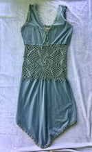 Load image into Gallery viewer, Organic Cotton Crochet Midriff Dress