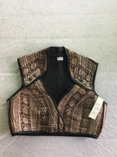Load image into Gallery viewer, Indian Silk Snap Cropped Top