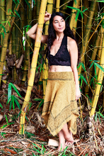 Load image into Gallery viewer, Hemp Raw Cotton Block Print Skirt