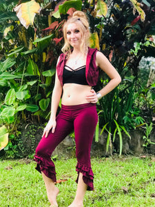 Ruffle Trim Capri Bottoms