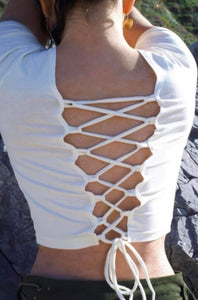 Cotton Block Print Crop Top