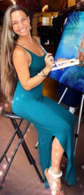 Load image into Gallery viewer, Lace-Up Slip Dress